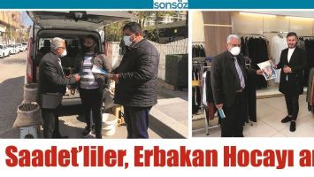 SAADET&rsquo;LİLER, ERBAKAN HOCAYI ANDI