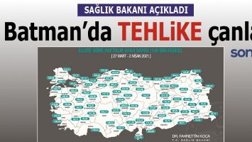 BATMAN'DA  İ&Ccedil;İN TEHLİKE &Ccedil;ANLARI &Ccedil;ALIYOR