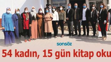 54 KADIN, 15 G&Uuml;N KİTAP OKUDU