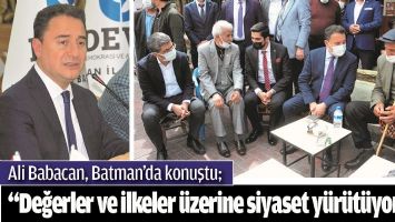 ALİ BABACAN, BATMAN&rsquo;DA KONUŞTU