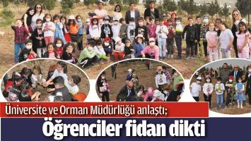 BATMAN'DA &Ouml;ĞRENCİLER FİDAN DİKTİ