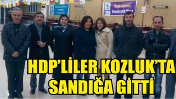 HDP&rsquo;LİLER KOZLUK&rsquo;TA SANDIĞA GİTTİ