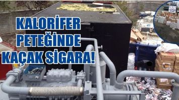 KALORİFER PETEĞİNDE KA&Ccedil;AK SİGARA!