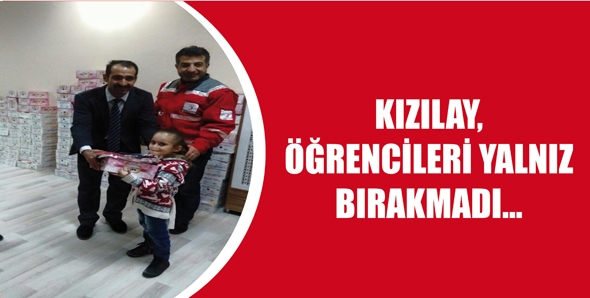 KIZILAY, &Ouml;ĞRENCİLERİ YALNIZ BIRAKMADI...