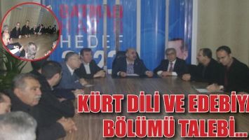 K&Uuml;RT DİLİ VE EDEBİYATI B&Ouml;L&Uuml;M&Uuml; TALEBİ...