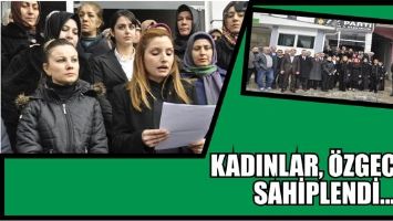 KADINLAR, &Ouml;ZGECAN&rsquo;I SAHİPLENDİ...
