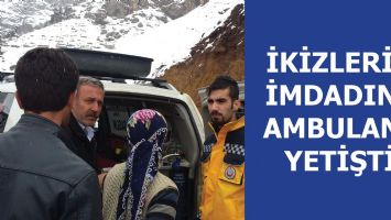 İKİZLERİN İMDADINA AMBULANS YETİŞTİ