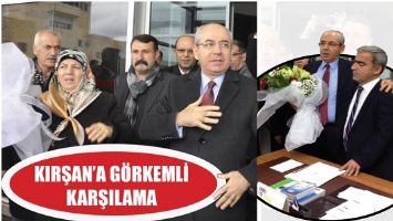 KIRŞAN&rsquo;A G&Ouml;RKEMLİ KARŞILAMA