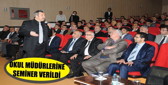 OKUL M&Uuml;D&Uuml;RLERİNE SEMİNER VERİLDİ