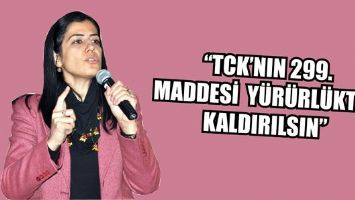 &ldquo;TCK&rsquo;NIN 299. MADDESİ Y&Uuml;R&Uuml;RL&Uuml;KTEN KALDIRILSIN&rdquo;