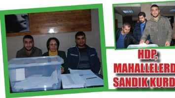 HDP, MAHALLELERDE SANDIK KURDU