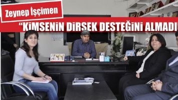 &ldquo;KİMSENİN DİRSEK DESTEĞİNİ ALMADIM&rdquo;