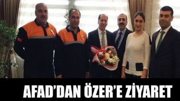 AFAD&rsquo;DAN &Ouml;ZER&rsquo;E ZİYARET