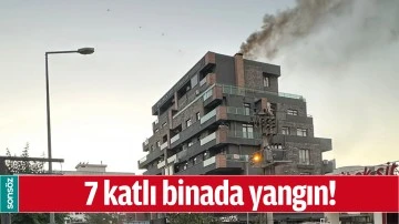 7 katlı binada yangın!