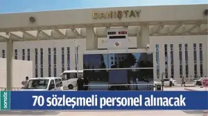 70 S&Ouml;ZLEŞMELİ PERSONEL ALINACAK