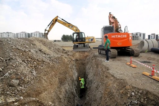 700 metrelik atık su hattı d&ouml;şeniyor