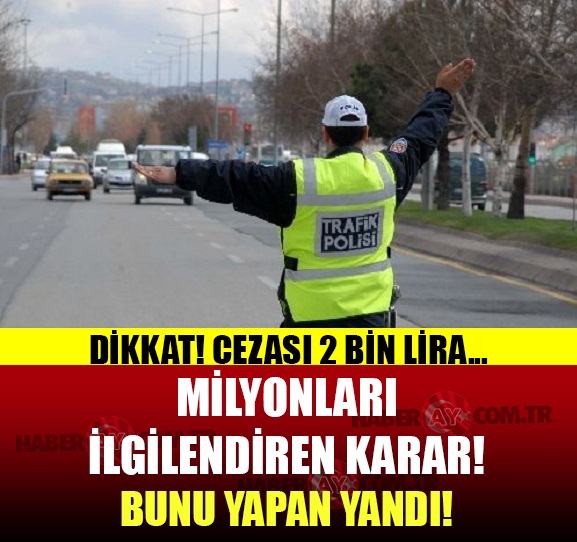 AYM onay verdi! 2 bin lira cezası var!