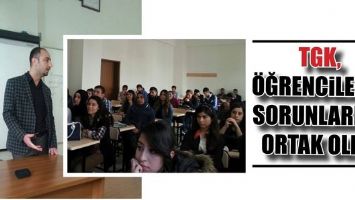 TGK, &Ouml;ĞRENCİLERİN SORUNLARINA ORTAK OLDU