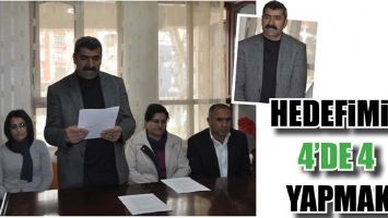 &ldquo;HEDEFİMİZ 4&rsquo;DE 4 YAPMAK&rdquo;