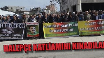 HALEP&Ccedil;E KATLİAMINI KINADILAR...