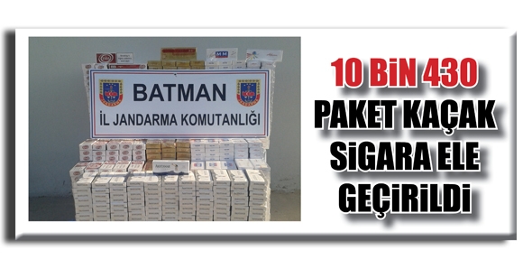 10 BİN 430 PAKET KA&Ccedil;AK SİGARA ELE GE&Ccedil;İRİLDİ.