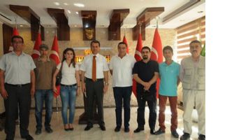 &Ccedil;ALIŞAN GAZETECİLER, VALİ&rsquo;Yİ ZİYARET ETTİ