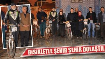 BİSİKLETLE ŞEHİR ŞEHİR DOLAŞTILAR