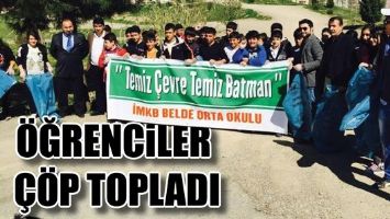 &Ouml;ĞRENCİLER &Ccedil;&Ouml;P TOPLADI...