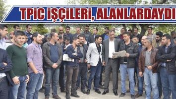 TPİC İŞ&Ccedil;İLERİ, ALANLARDAYDI