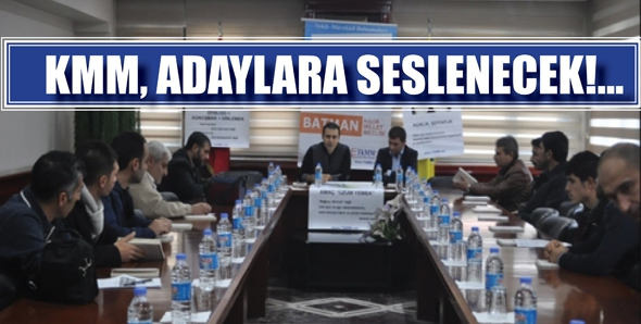 KMM, ADAYLARA SESLENECEK!...