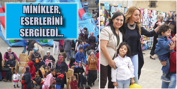 MİNİKLER, ESERLERİNİ SERGİLEDİ...