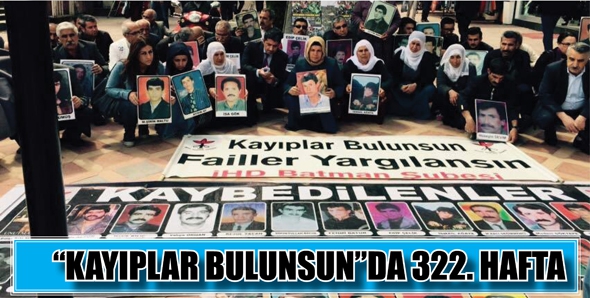 &ldquo;KAYIPLAR BULUNSUN&rdquo;DA 322. HAFTA