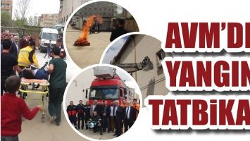AVM'DE YANGIN TATBİKATI