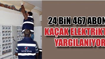 24 BİN 467 ABONE, KA&Ccedil;AK ELEKTRİKTEN YARGILANIYOR