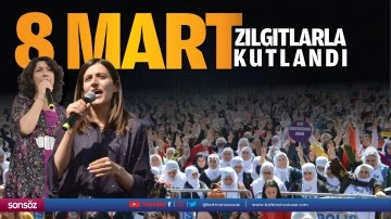 8 Mart, zılgıtlarla kutlandı