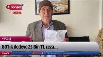 80&rsquo;lik dedeye 25 Bin TL ceza&hellip;