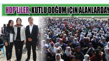 HDP&rsquo;LİLER, KUTLU DOĞUM İ&Ccedil;İN ALANLARDAYDI