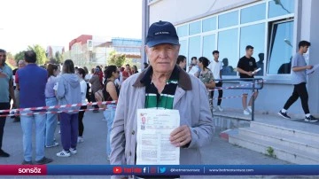 81 yaşında gen&ccedil;lere &ouml;rnek olmak amacıyla YKS'ye girdi