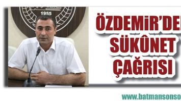 &Ouml;ZDEMİR&rsquo;DEN S&Uuml;K&Ucirc;NET &Ccedil;AĞRISI