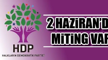 2 HAZİRAN&rsquo;DA MİTİNG VAR