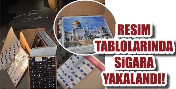 RESİM TABLOLARINDA SİGARA YAKALANDI!