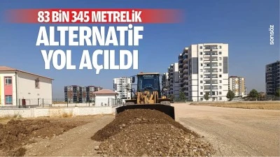 83 bin 345 metrelik alternatif yol a&ccedil;ıldı
