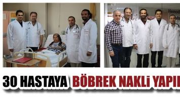 30 HASTAYA B&Ouml;BREK NAKLİ YAPILDI