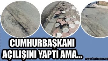CUMHURBAŞKANI A&Ccedil;ILIŞINI YAPTI AMA...