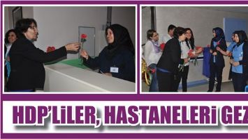 HDP&rsquo;LİLER, HASTANELERİ GEZDİ