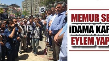 MEMUR SEN, İDAMA KARŞI EYLEM YAPTI