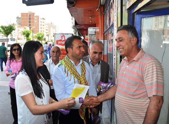 HDP&rsquo;LİLER, ESNAFTAN DESTEK İSTEDİ