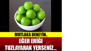 Eğer eriği tuzlayarak yerseniz...