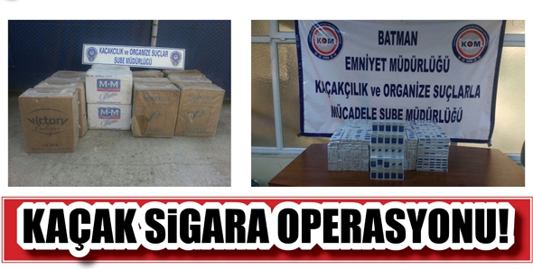 KA&Ccedil;AK SİGARA OPERASYONU!