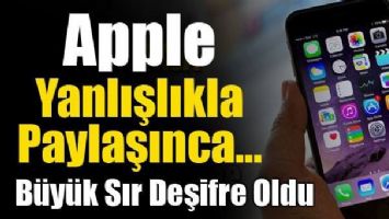 APPLE YANLIŞLIKLA